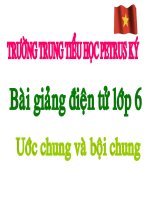 Bài giảng Chuong I-Bai 16-Uoc Chung Va Boi Chung