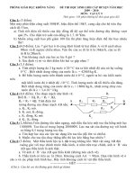 Bài giảng ĐỀ - ĐÁP ÁN THI HSG 9 VẬT LÝ