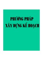 De cuong bai giang Phuong phap xay dung ke hoach