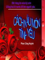 Bài giảng Nấu món tình yêu