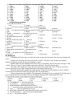 Bài giảng exercise of unit 9 lan 2