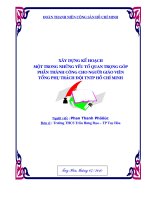 Tài liệu XÂY DỰNG KẾ HOẠCH