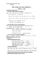 ÔN TẬP CHƯƠNG I (11_CB)