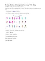 Hướng dẫn tạo chữ nhấp nháy trên trang WEB