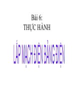 bài 6. Lắp mạch điện bảng điện