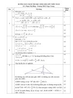 Đáp án một đề HSG Toán 9