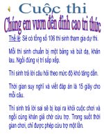 Bài giảng chuơng trình trò chơi chúnh em vuơn tới đỉnh cao tri thức
