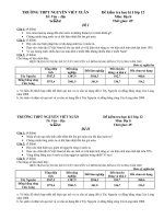 de thi hoc ki lop 12