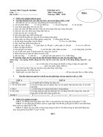 DỀ THI CÔNG NGHỆ 6 HK1