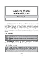 Wasteful Words and Infelicities