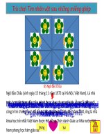 Tài liệu Game vui on tap toan 7 ppt2007