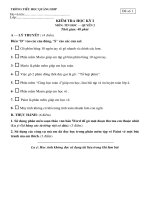 Đề thi học Kỳ I - Q2, Tiểu học