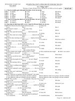 Bài giảng De thi Tieng Anh cuoi ki 1(thaibinh)