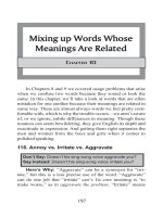 Mixing up Words Whose Meanings Are Related