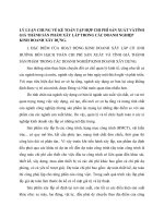 LÝ LUẬN CHUNG VỀ KẾ TOÁN TẬP HỢP CHI PHÍ SẢN XUẤT VÀTÍNH GIÁ THÀNH SẢN PHẨM XÂY LẮP TRONG CÁC DOANH NGHIỆP KINH DOANH XÂY DỰNG