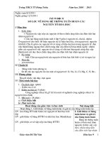 Bài soạn Tiết 39- Sơ lược về Bảng tuần hoàn các NTHH