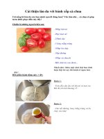 Cải thiện làn da với bánh xốp cà chua