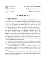 Kế hoạch học kỳ I (2010-2011)