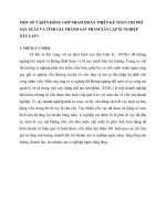 MỘT SỐ Ý KIẾN ĐÓNG GÓP NHẰM HOÀN THỊÊN KẾ TOÁN CHI PHÍ SẢN XUẤT VÀ TÍNH GIÁ THÀNH SẢN PHẨM XÂY LẮP XÍ NGHIỆP XÂY LẮP I