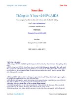 Thông tin y học về HIV AIDS   sưu tầm 