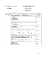 ĐỀTHI HỌC KỲ 1 NĂM HỌC 2010-2011