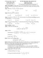 ĐỀ  ĐÁP ÁN THI HSG TOÁN 9 CẤP HUYỆN 2010 - 2011