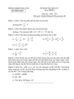 Gián án Đề và đáp án Toán 7HKI 2010-2011