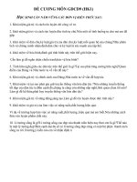 ĐỀ CƯƠNG ÔN TẬP CÔNG DÂN 9 HK1