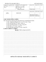 ĐỀ ĐỌC THÀNH TIẾNG+CHÍNH TẢ