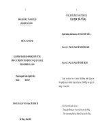 Giải pháp đảm bảo sinh kế bền vững cho các hộ dân tái định cư ở quận cẩm lệ, thành phố đà nẵng 