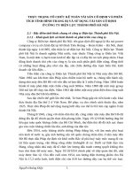 THỰC TRẠNG TỔ CHỨC KẾ TOÁN TÀI SẢN CỐ ĐỊNH VÀ PHÂN TÍCH TÌNH HÌNH TRANG BỊ VÀ SỬ DỤNG TÀI SẢN CỐ ĐỊNH