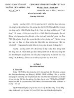 báo cáo so kết ki 1 năm học 2010-2011