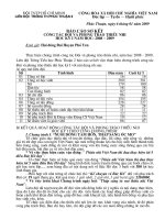 BÁO CÁO SƠ KẾT HK I ĐỘI