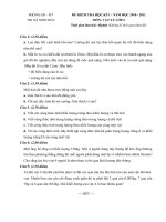 Đề và đáp án lý 6 hk1 2010-2011