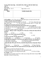 Kiểm tra thơ & truyện hiện đại 9 kì I