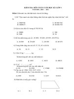 Đề thi cuối học kì I