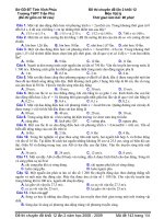 ĐỀ THI CHUYÊN ĐỀ LẦN 2-2008-2009