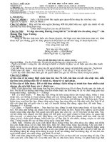 Đề + Đ.A thi HKI (Văn 12 2010 - 2011)