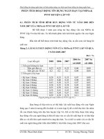 PHÂN TÍCH HOẠT ĐỘNG TÍN DỤNG NGẮN HẠN TẠI NHNo & PTNT HUYỆN LẤP VÒ