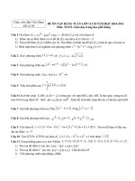 Bài giảng ĐỀ ÔN TẬP TN 03