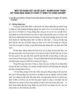 MỘT SỐ NHẬN XÉT VÀ ĐỀ XUẤT  NHẰM HOÀN THIỆN KẾ TOÁN BÁN HÀNG Ở CÔNG TY ĐIỆN TỬ CÔNG NGHIỆP