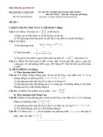 Bài giảng Đề tham khảo TN Toán số 4