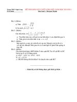 đề thi kscl đầu năm