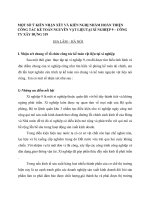 MỘT SỐ Ý KIẾN NHẬN XÉT VÀ KIẾN NGHỊ NHẰM HOÀN THIỆN CÔNG TÁC KẾ TOÁN NGUYÊN VẬT LIỆUTẠI XÍ NGHIỆP 9