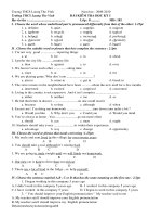 BAIKIEMTRA HKI TIENG ANH 8.100%TRAC NGHIEM