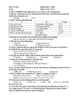 Bài soạn Đề kiểm tra Anh test 1