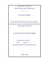 Thành phần nhện nhỏ hại bưởi, đặc điểm sinh học, sinh thái một số loài gây hại chính và biện pháp phòng trừ năm 2010, tại phú thọ 