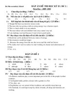 Bài giảng de thi hk2-lop9