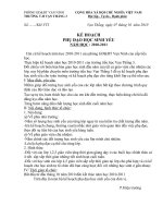 kế hoạch phụ đạo học sinh yếu