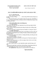 Bản tự kiểm điểm đánh giá chất lượng Đảng viên